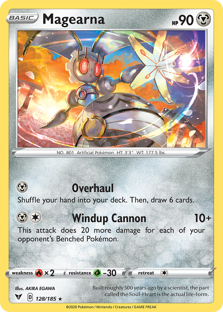 Vivid Voltage Non - Holo Magearna #128/185